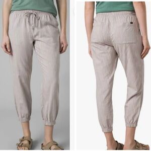 NWOT Womens prAna Wild Summer Canvas Mid Rise Drawcord Semi Fitted Jogger Medium